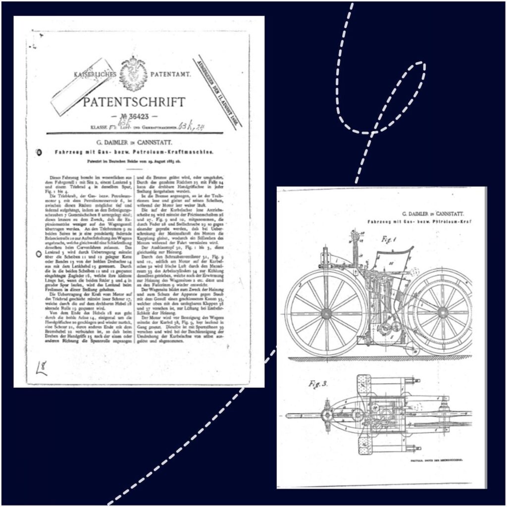 патент на первый мотоцикл